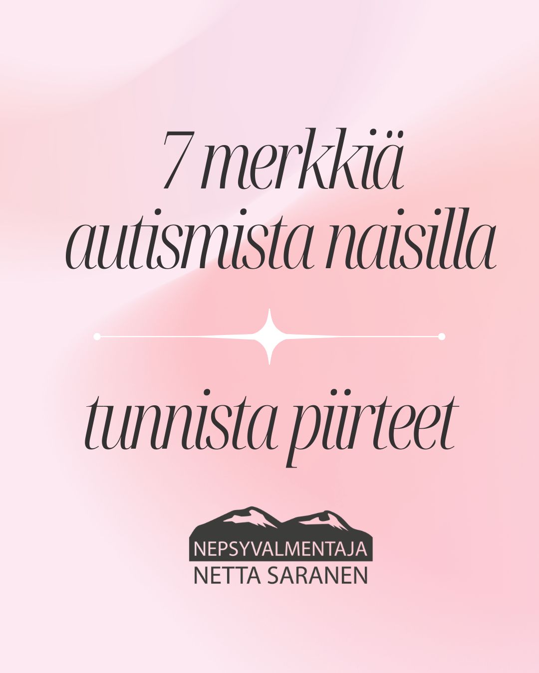 7 merkkiä autismista naisilla